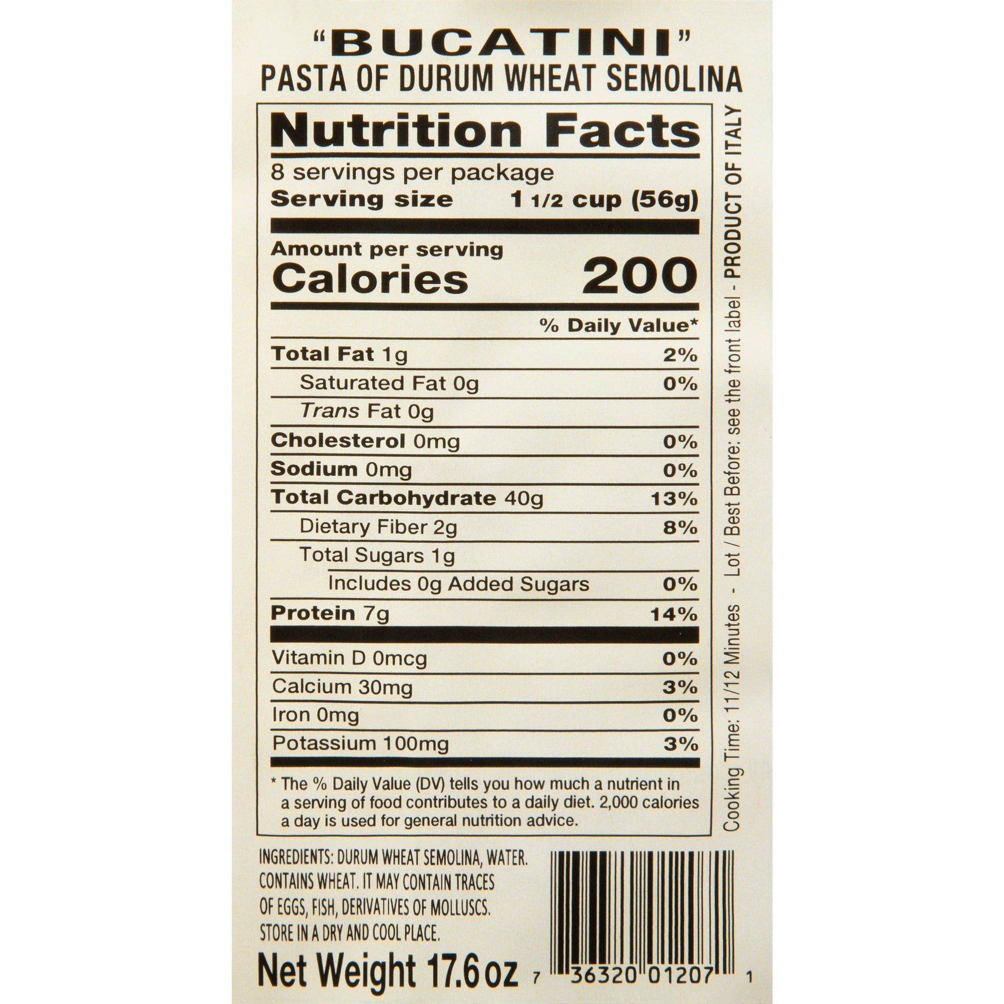 Bucatini Tube Pasta 17.6oz (500g) Morelli Pasta
