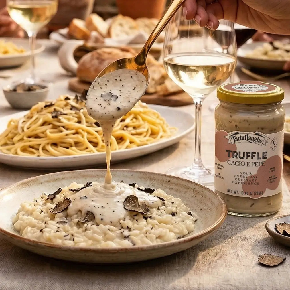 Truffle Cacio e Pepe Sauce, Creamy Pasta Sauce - By TartufLanghe Morelli Pasta
