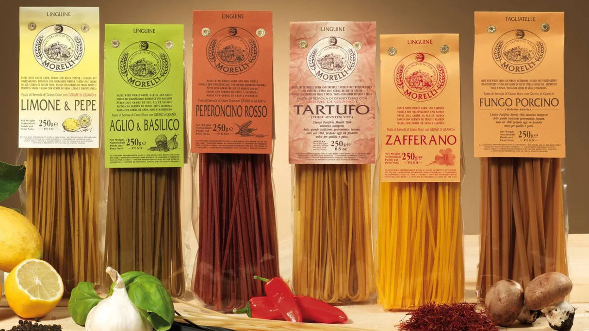 Morelli Traditional Italian Pasta made with Wheat Germ Semolina- Authentic Italian Traditions