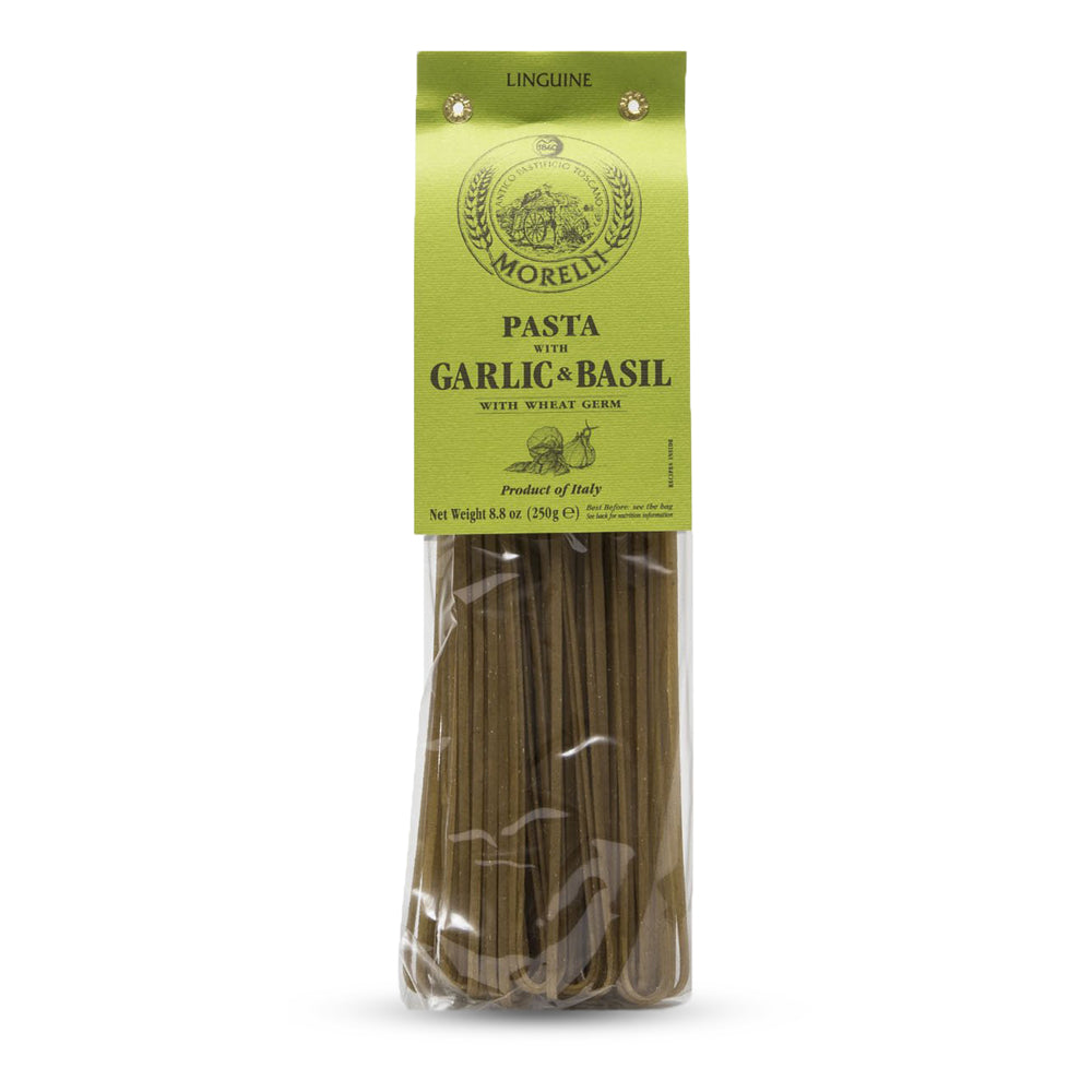 Aglio e Basilico Garlic and Basil Linguine, 8.8oz (250g) Morelli Pasta