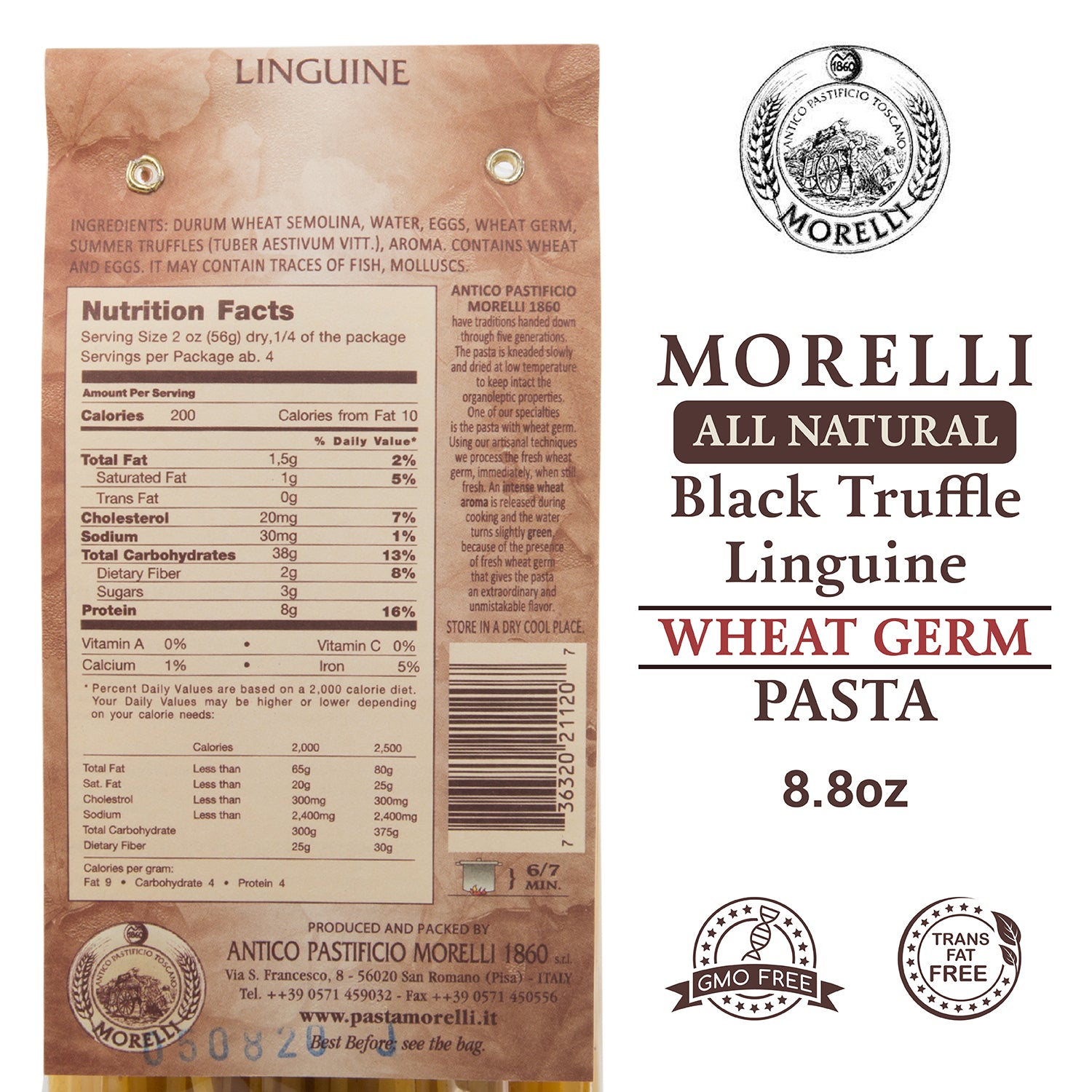 Linguine Tartufo Linguine Pasta with Truffle Morelli Pasta