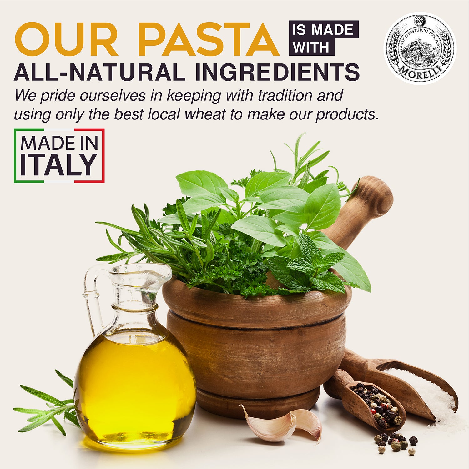 Linguine Trio Pasta Set 3 Flavors (3x 250g) Morelli Pasta