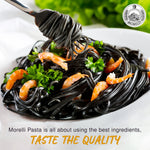 Organic Linguine Pasta with Squid Ink 8.8oz/250g Morelli Pasta
