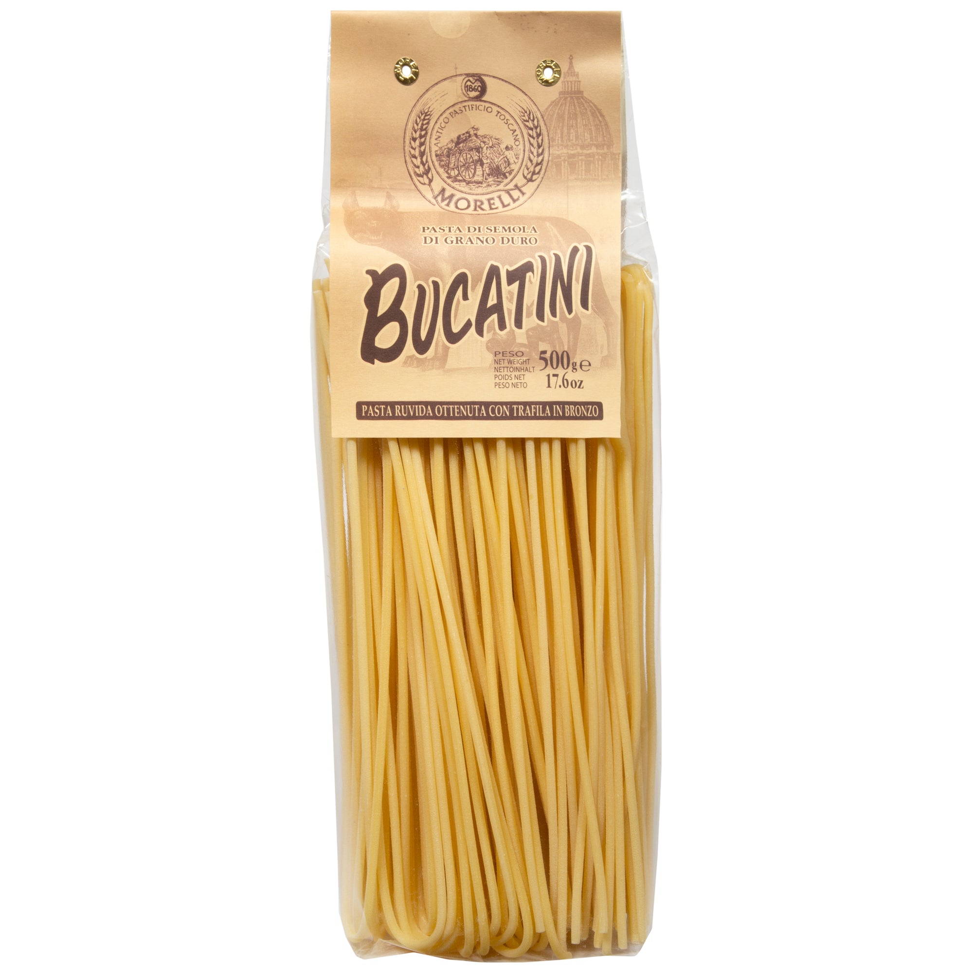 Bucatini Tube Pasta 17.6oz (500g) Morelli Pasta