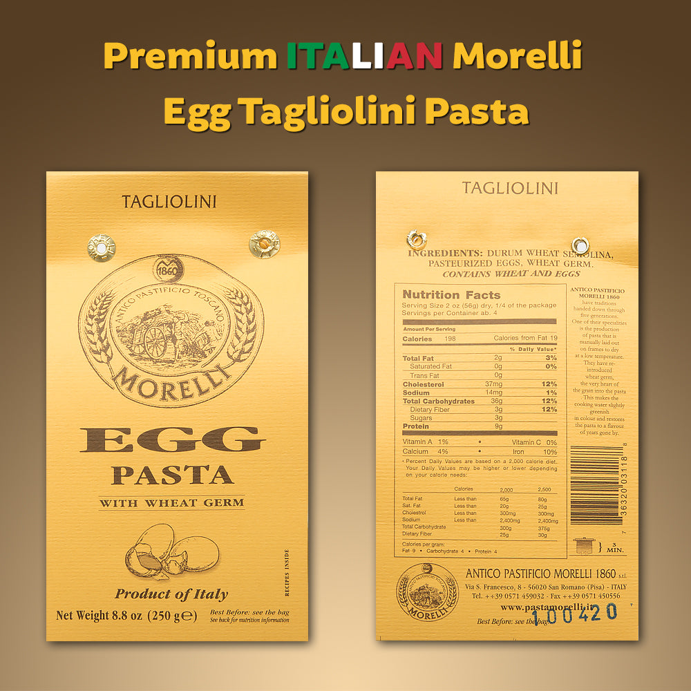 Egg Tagliolini Pasta 8.8oz / 250g Morelli Pasta