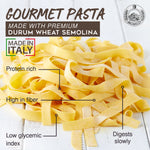 Pappardelle Pasta with Wheat Germ , 17.6oz (500g) Morelli Pasta