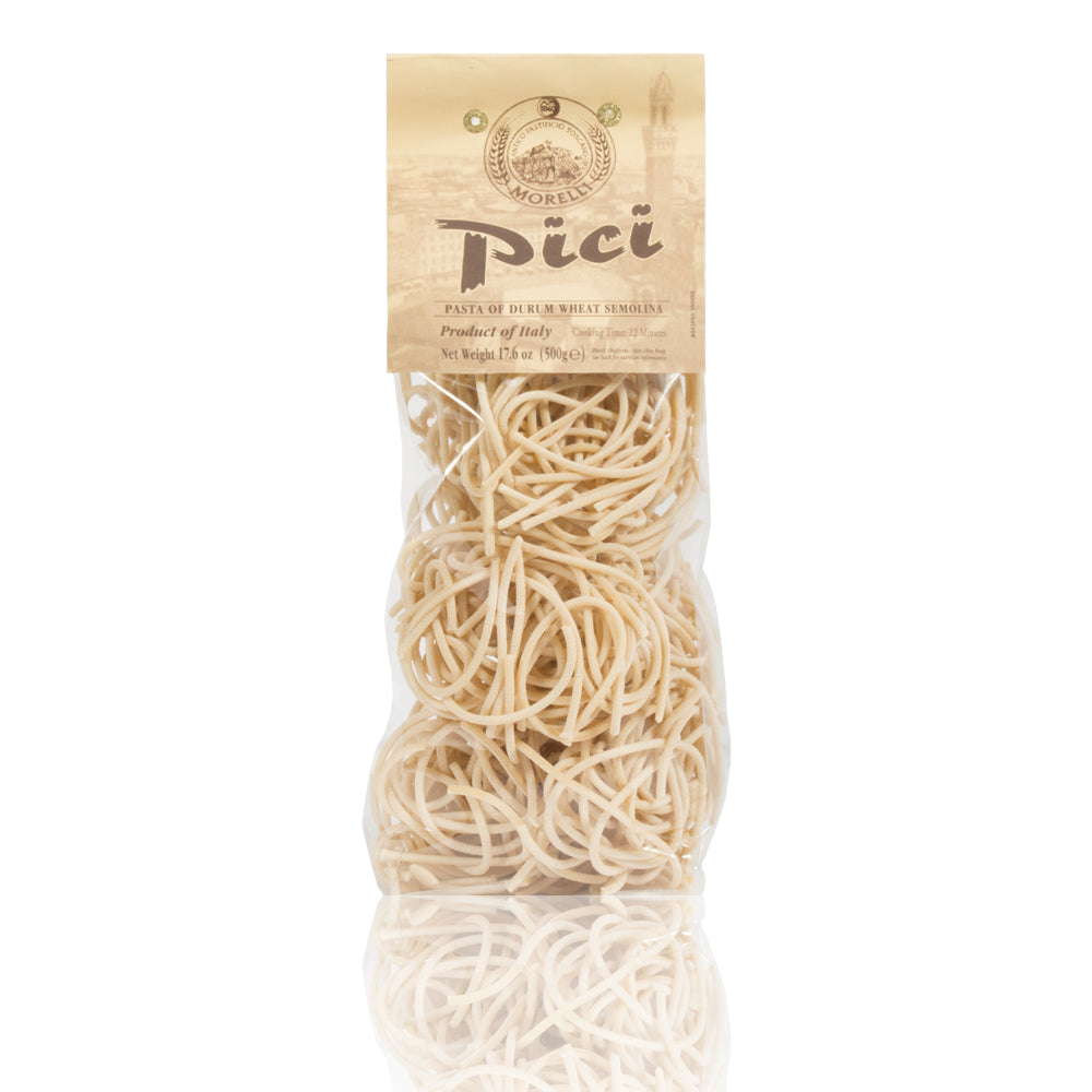 Pici di Toscana Dried Thick Pasta Nests 17.6oz (500g) Morelli Pasta